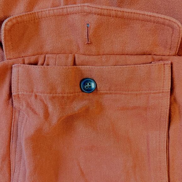 Madewell Curvy Drapey Moleskin Cargo Mini Skirt Rust Orange Women’s 8 - Picture 4 of 10
